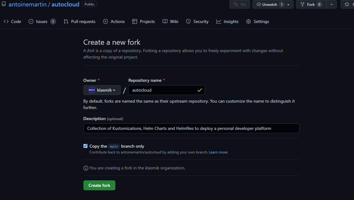 fork Autocloud